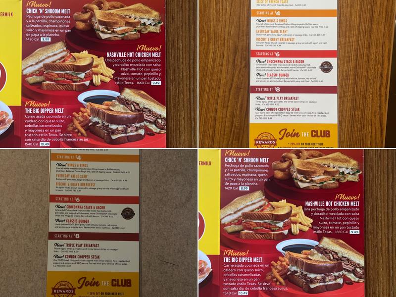 Denny's Menu