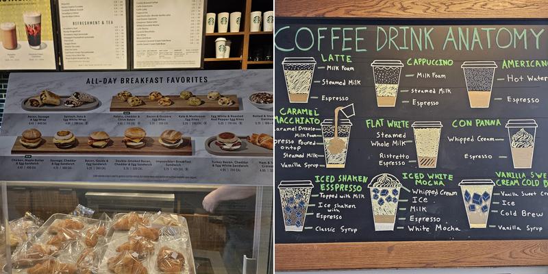 Starbucks Menu