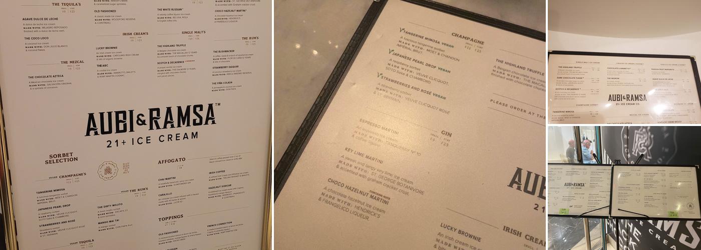 Aubi & Ramsa Menu