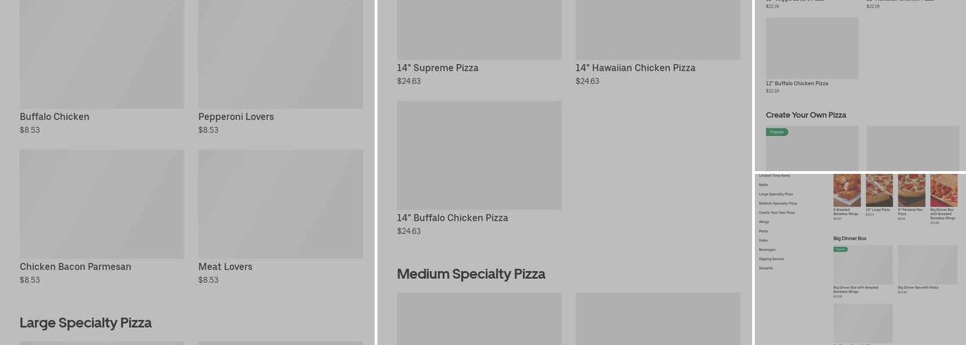 Pizza Hut Menu