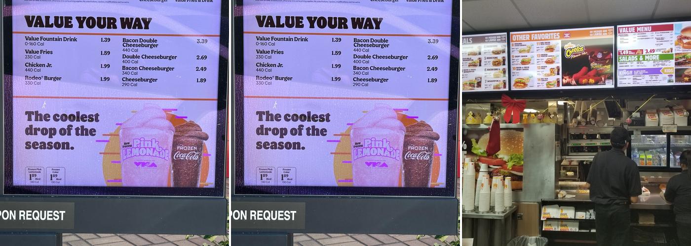 Burger King Menu