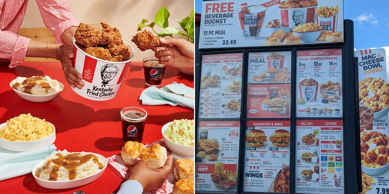 KFC Menu