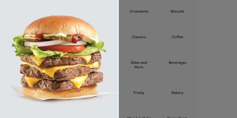Wendy's Menu