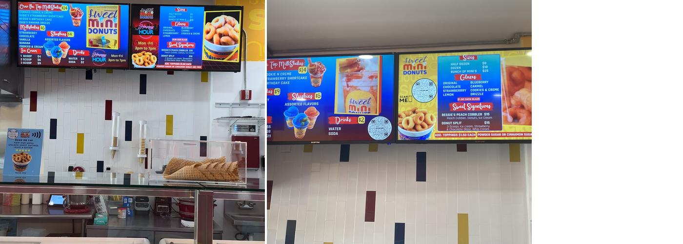 Sweet Mini Donuts Menu