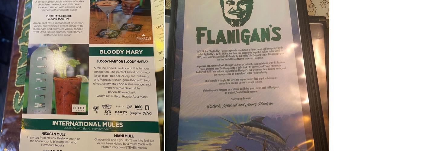 Miramar Park Place Menu