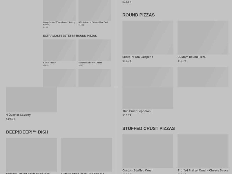 Little Caesars Pizza Menu