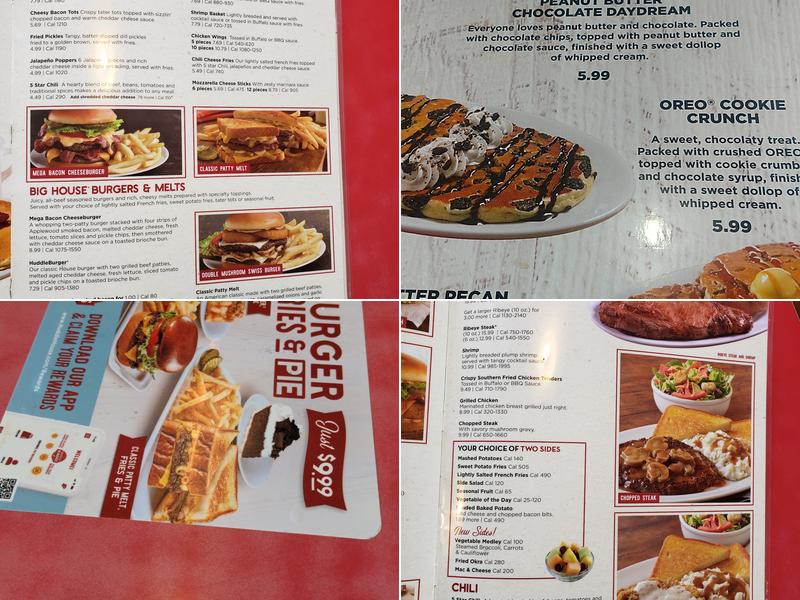 Huddle House Menu