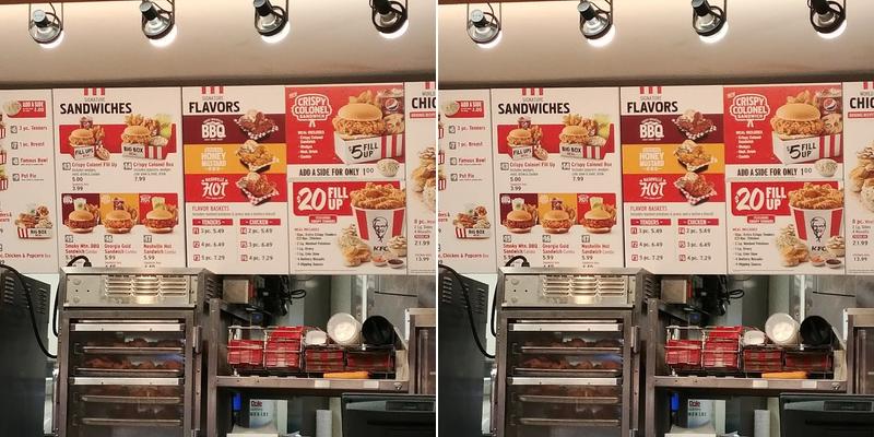 KFC Menu