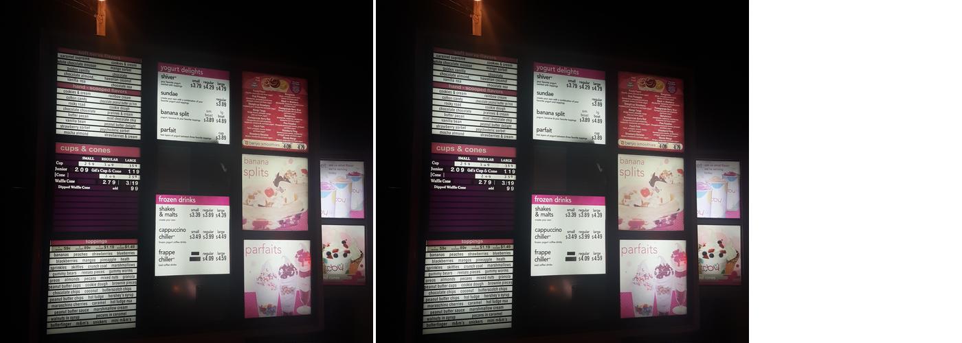 TCBY Menu