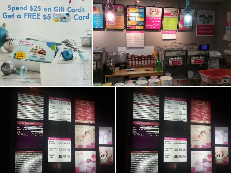 TCBY Menu