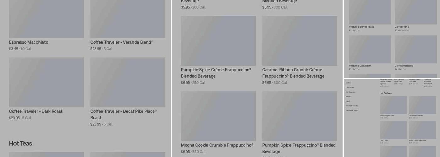 Starbucks Menu