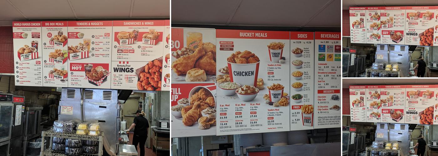 KFC Menu