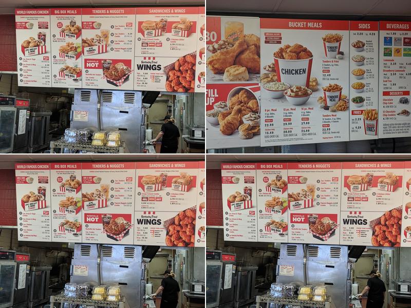 KFC Menu