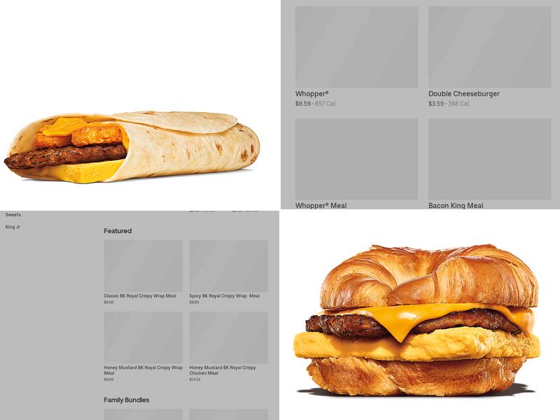 Burger King Menu
