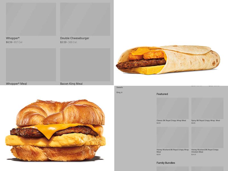Burger King Menu