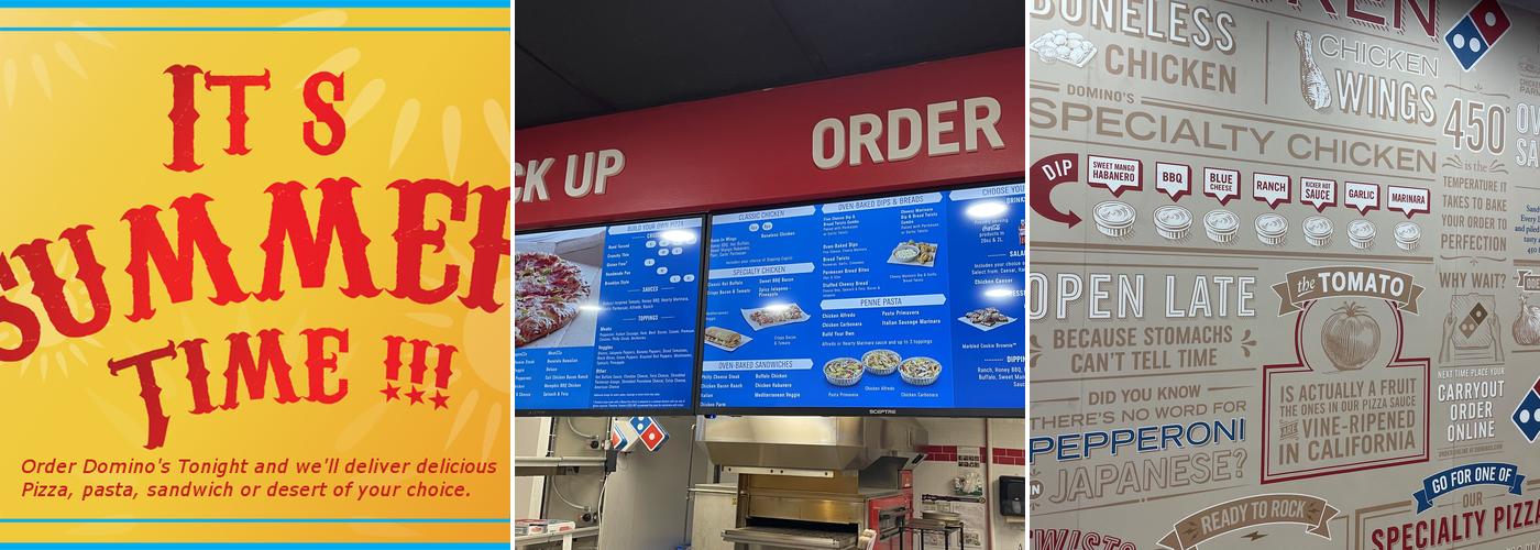 Domino's Pizza Menu