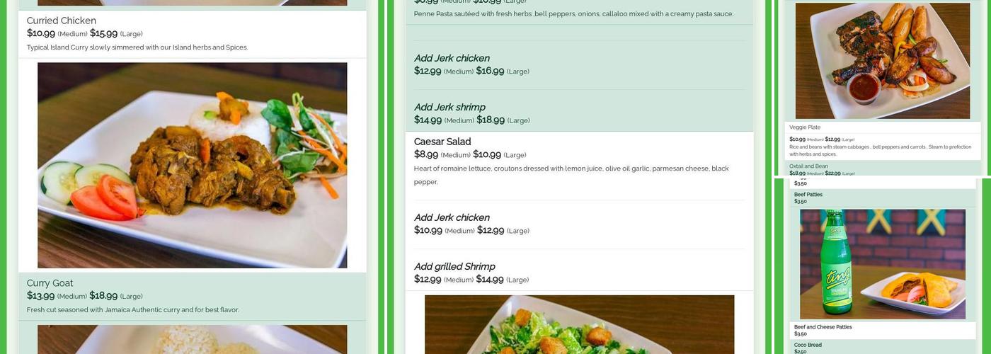 Irie Jam Souls Menu