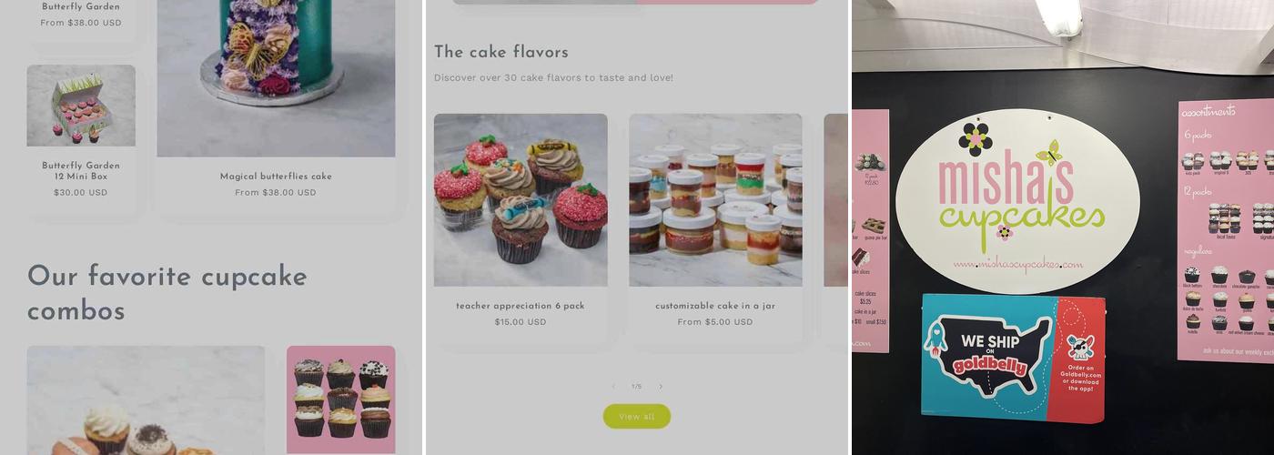 Misha’s cupcake Menu