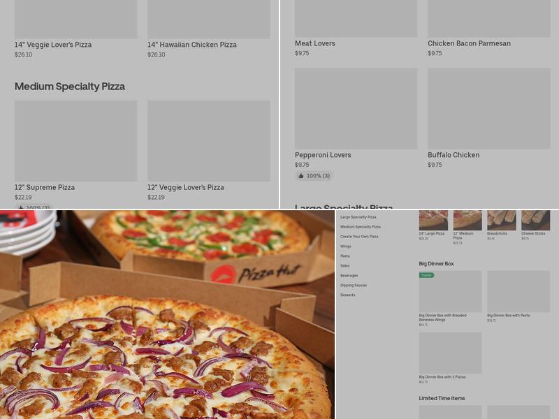 Pizza Hut Menu