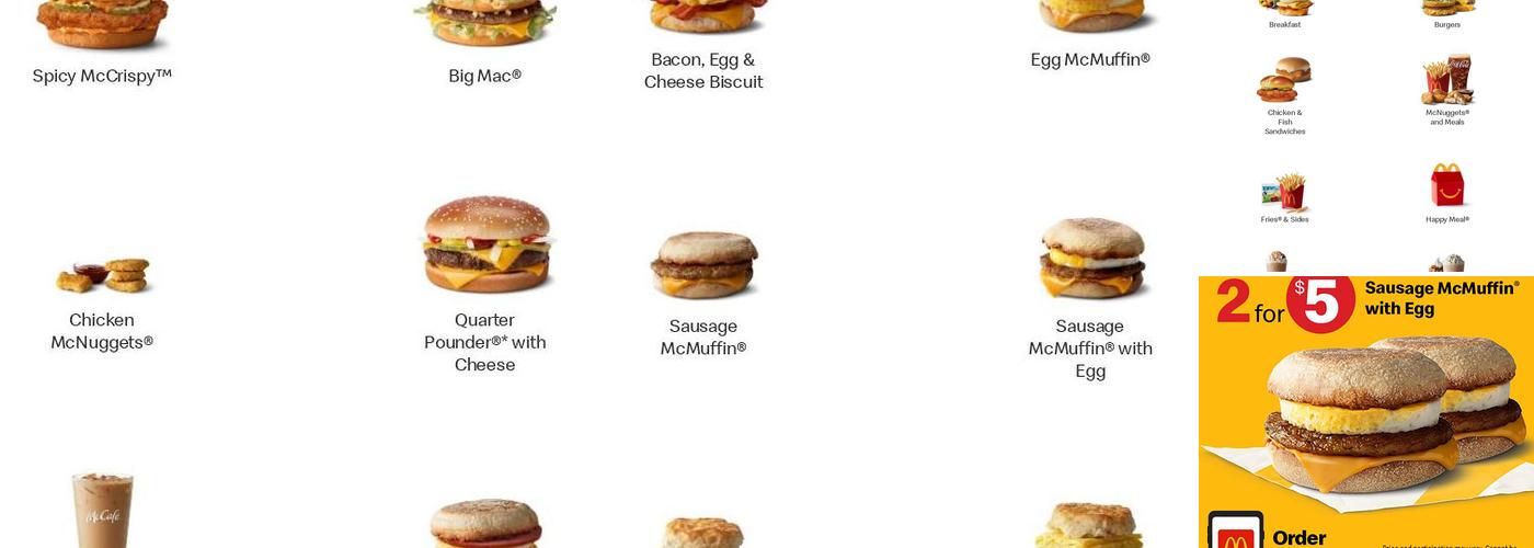 McDonald's Menu