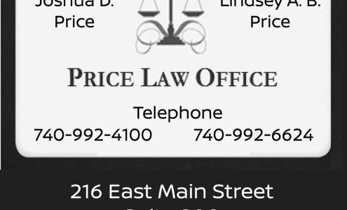 Joshua Price Law Office 216 E Main St Suite 200, Pomeroy Ohio 45769