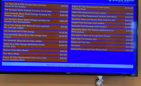 Quick Lane Tire and Auto Center at Al Packer Ford Royal Palm Beach