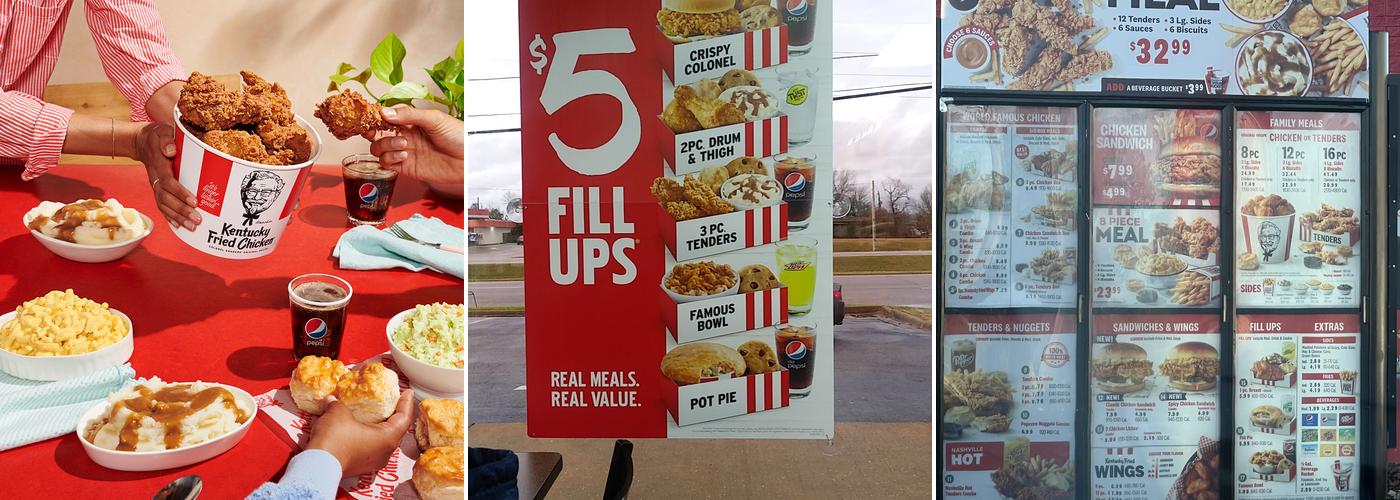 KFC Menu