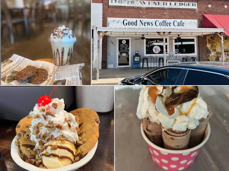 Good News Coffee Cafe (in the old Heavener Ledger building) 507 E 1st St, Heavener