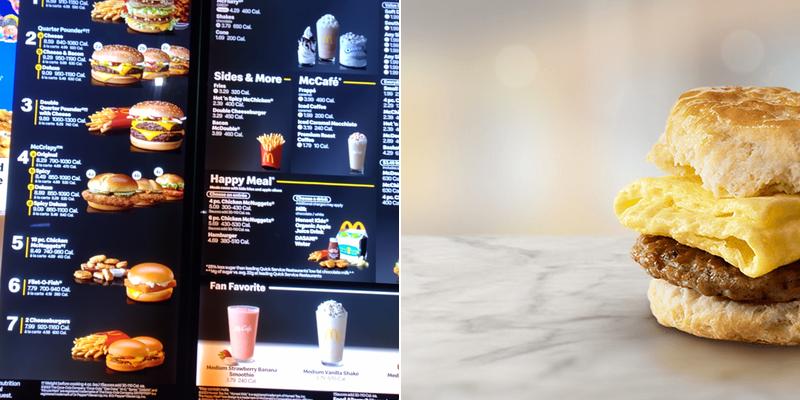 McDonald's Menu
