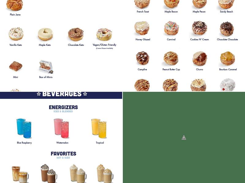 Parlor Doughnuts Menu