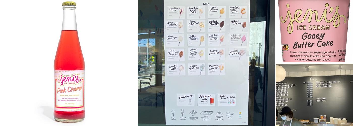Jeni's Splendid Ice Creams Menu