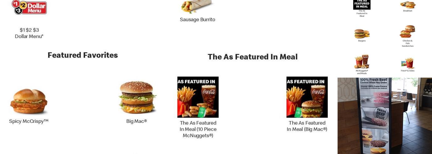 McDonald's Menu