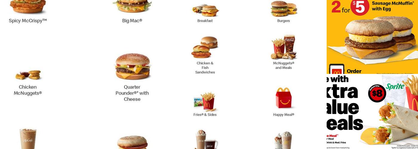 McDonald's Menu