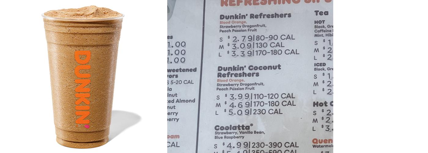 Dunkin' Menu