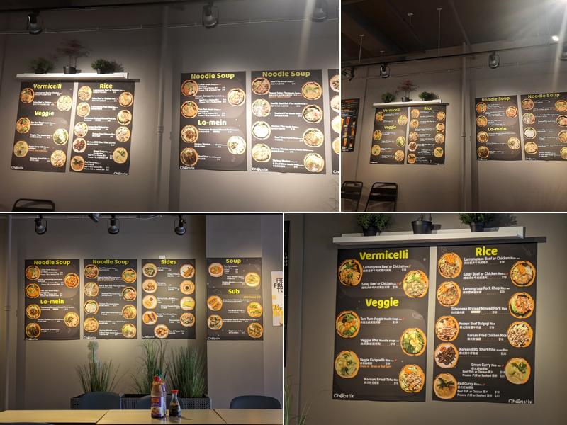Chopstix Menu
