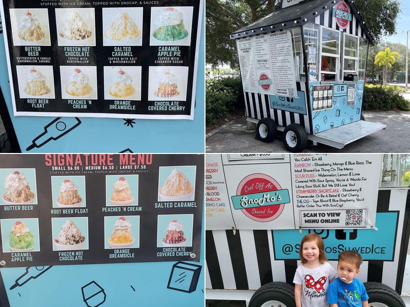 SnoMo's Shaved Ice Menu