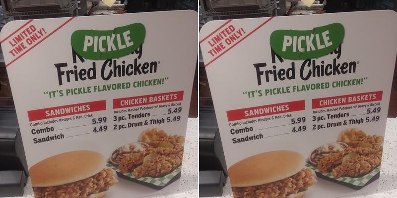 KFC Menu