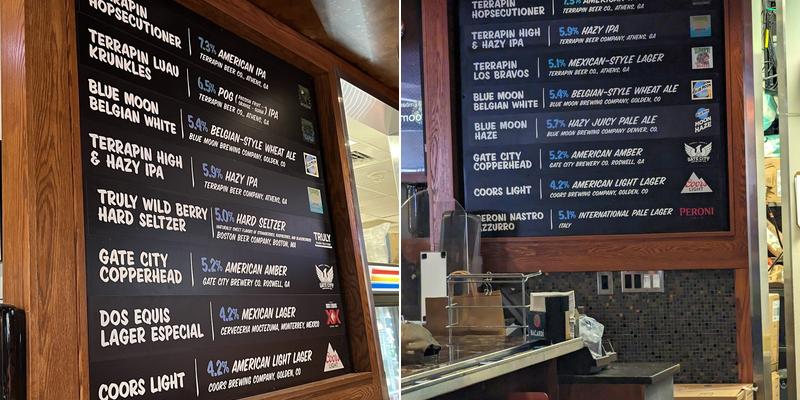 Blue Moon Brewhouse Menu