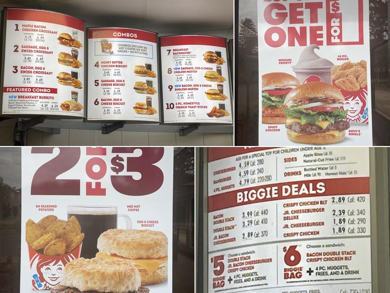 Wendy's Menu
