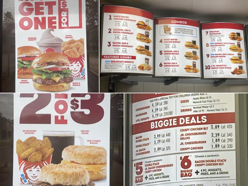 Wendy's Menu