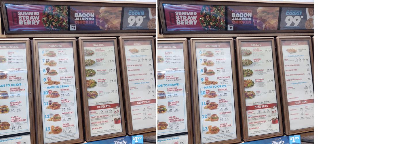 Wendy's Menu