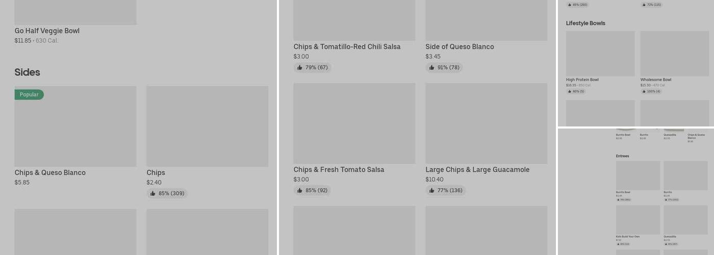 Chipotle Mexican Grill Menu