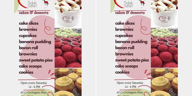 Scratch Batch Bakery Menu