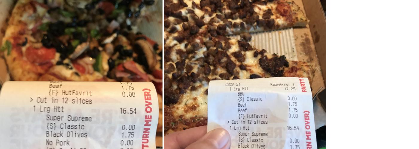 Pizza Hut Menu