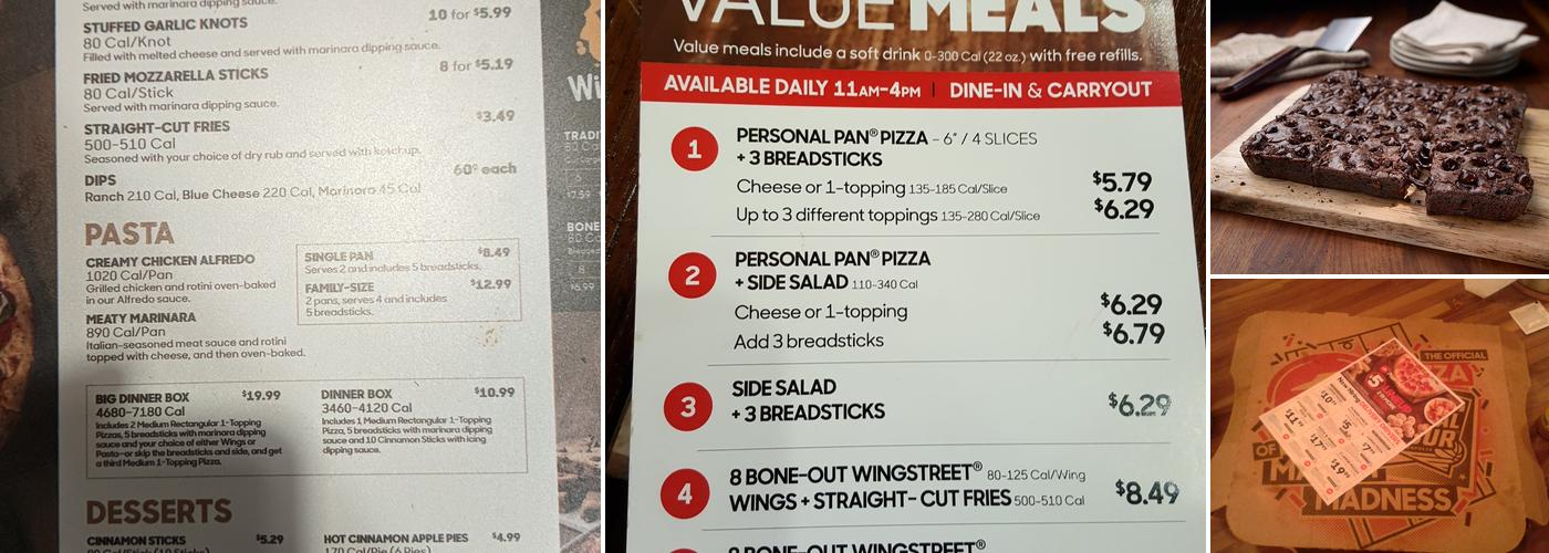Pizza Hut Menu