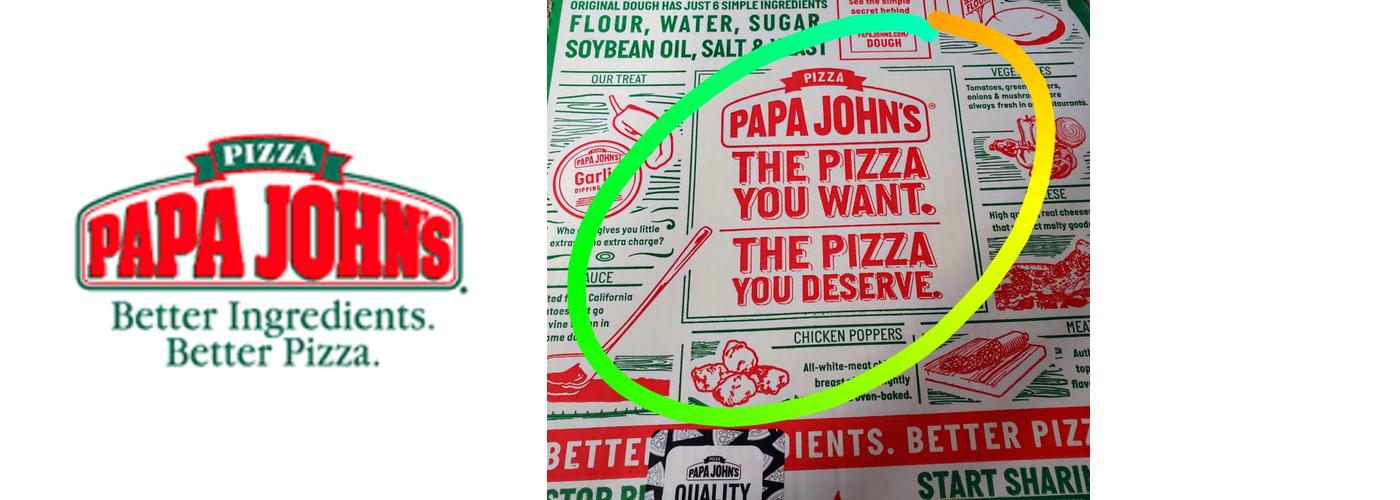 Papa Johns Pizza Menu