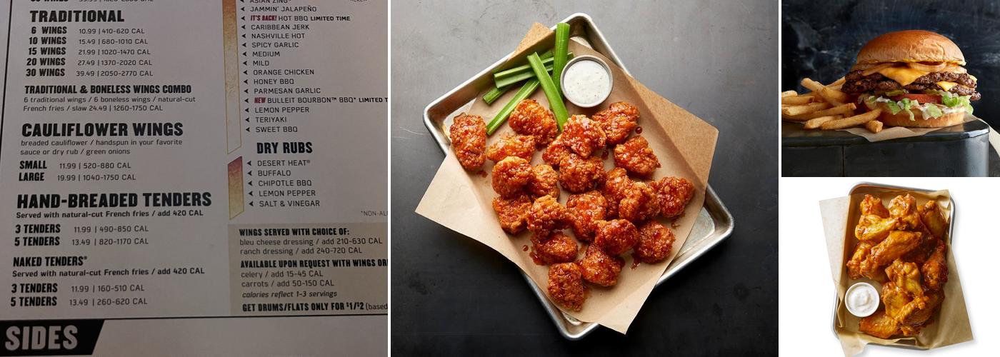 Buffalo Wild Wings Menu