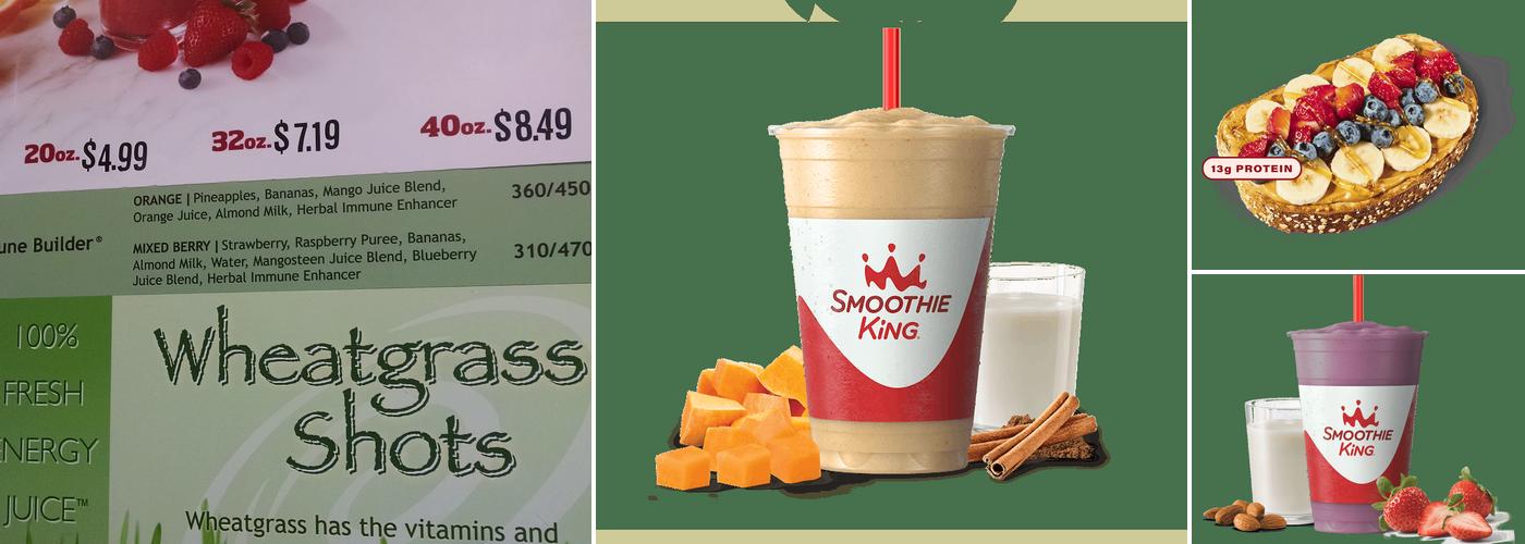 Smoothie King Menu