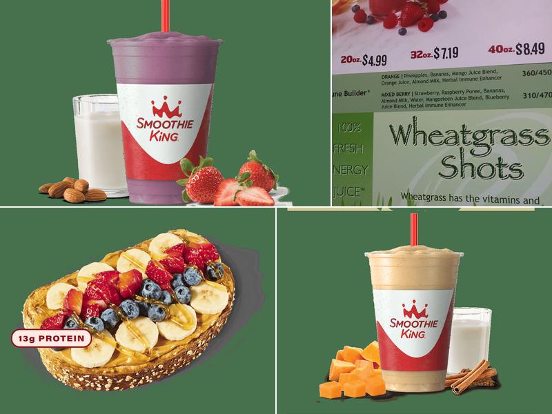 Smoothie King Menu