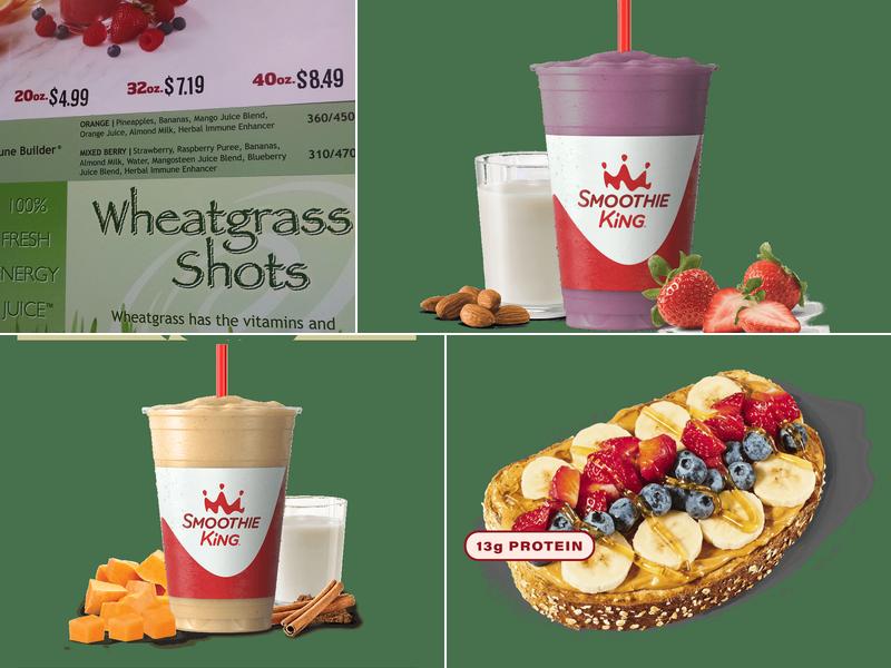 Smoothie King Menu